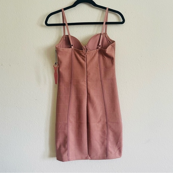 New Haute Monde body con bandage mini dress size Medium strappy sexy night out - Picture 12 of 12